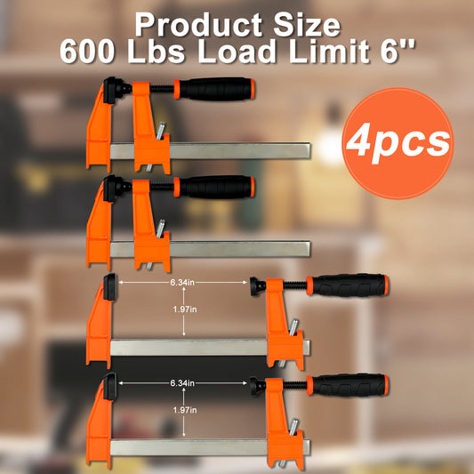 QTY - 4PCS Multi-Angle Corner Clamp – Perfect for Woodworking & DIY Projects
